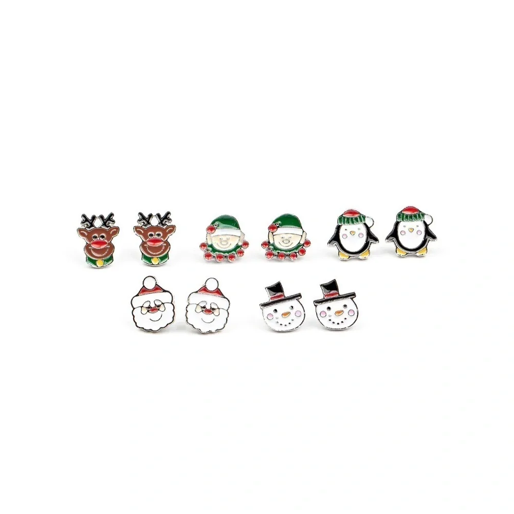 Paparazzi Starlet Shimmer Christmas Kids Earrings 5 pack